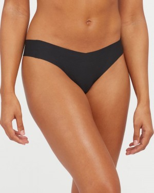 Spanx Under Statements® Tanga Kadın Siyah | XYORGP918