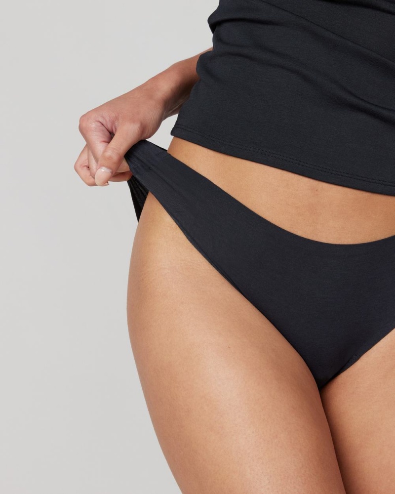 Spanx Ahhh-llelujah® Pima Pamuklu ‘Fit to You’ Bikini Kadın Siyah | DJPHQW052