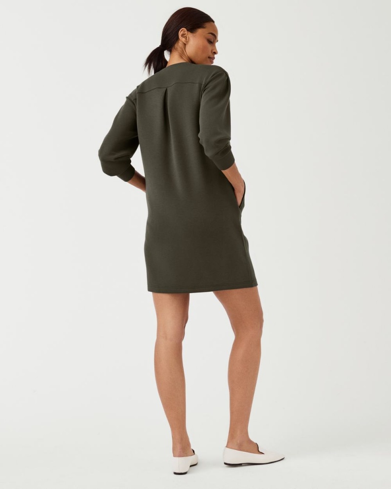 Spanx AirEssentials Crew Neck Elbise Kadın Zeytin Yeşili | RAVQYM702