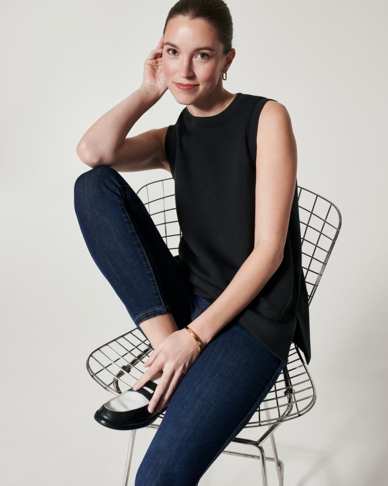 Spanx AirEssentials Tunic Atlet Kadın Siyah | PJOVXC234