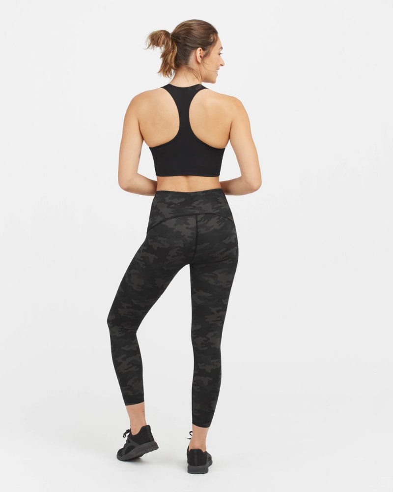 Spanx Booty Boost® Active Camo 7/8 Tayt Kadın Siyah Camo | MBTXEA062