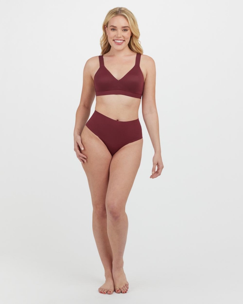 Spanx Bra-llelujah!® Lightly Astar Bralette Kadın Bordo | NJRUMQ067
