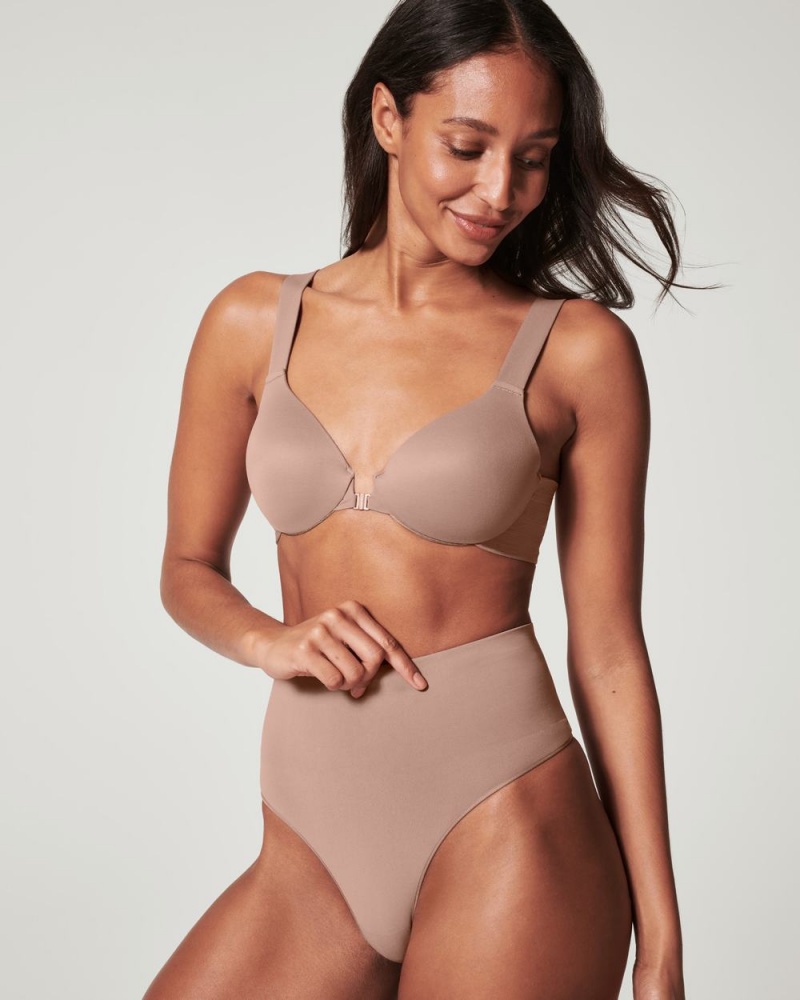 Spanx EcoCare Seamless Shaping Külot Kadın Cafe Au Lait | LMCYQZ861